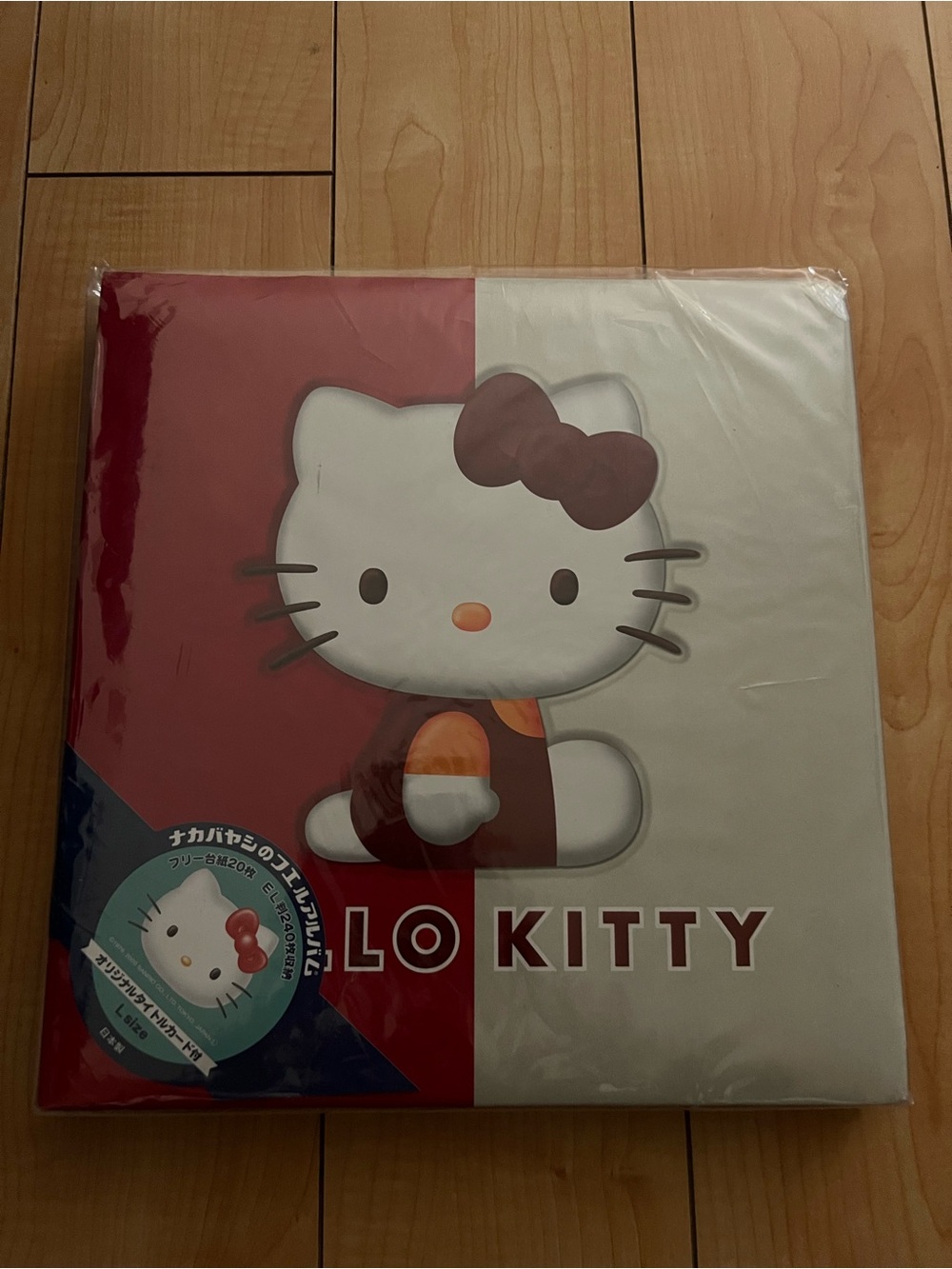 Hello Kitty Pink and White Kids Title Sticker Cards Set